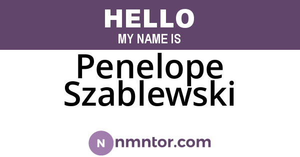 Penelope Szablewski