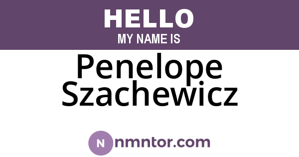 Penelope Szachewicz