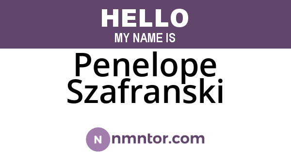Penelope Szafranski
