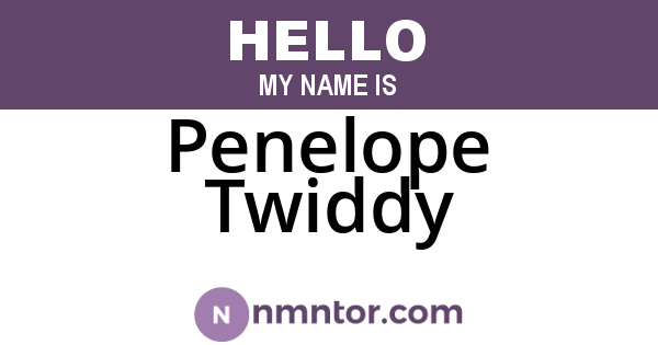 Penelope Twiddy