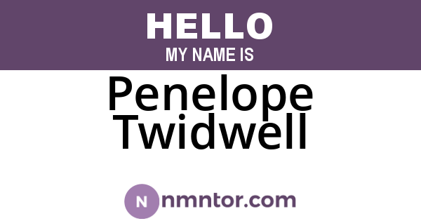 Penelope Twidwell