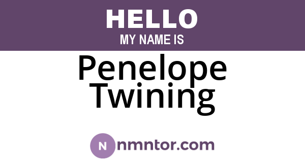 Penelope Twining