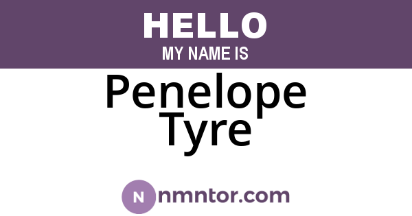 Penelope Tyre