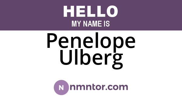 Penelope Ulberg
