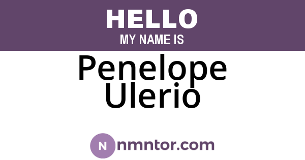 Penelope Ulerio