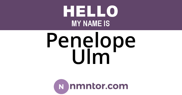 Penelope Ulm