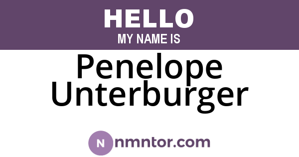 Penelope Unterburger