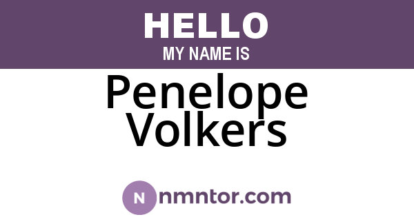 Penelope Volkers