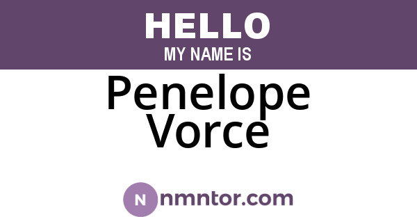 Penelope Vorce