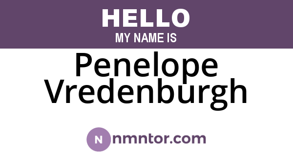 Penelope Vredenburgh