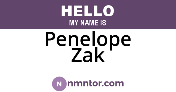 Penelope Zak