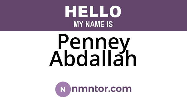 Penney Abdallah