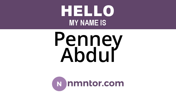 Penney Abdul