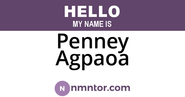 Penney Agpaoa