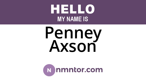 Penney Axson