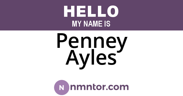 Penney Ayles