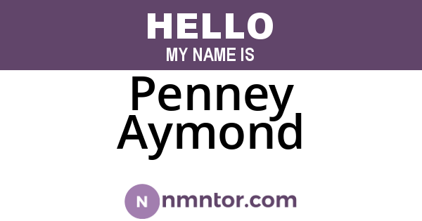 Penney Aymond