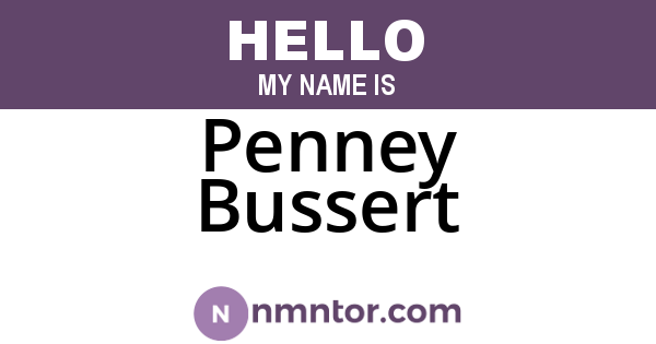 Penney Bussert