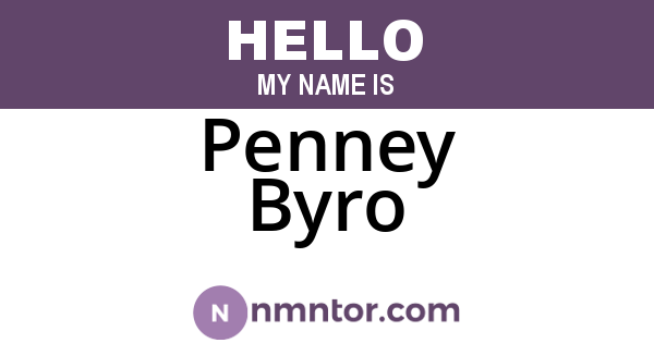 Penney Byro