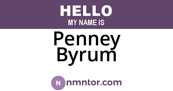 Penney Byrum