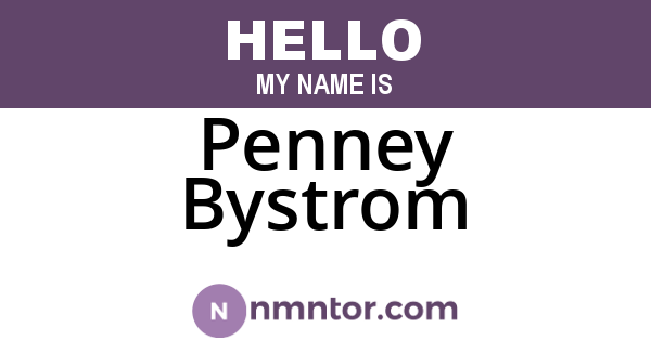 Penney Bystrom