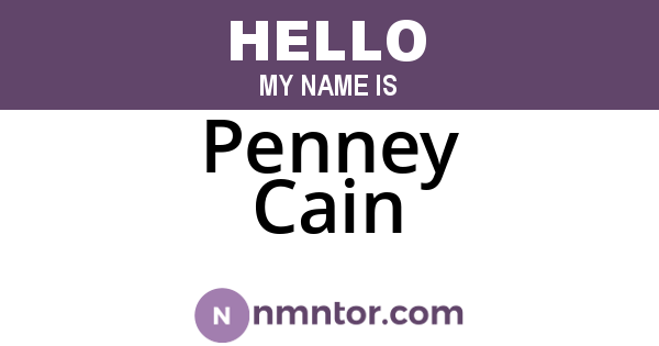 Penney Cain