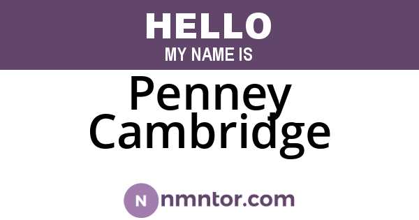 Penney Cambridge