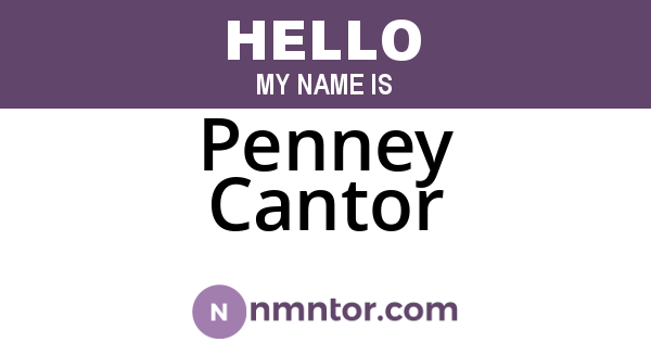 Penney Cantor