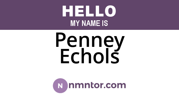 Penney Echols