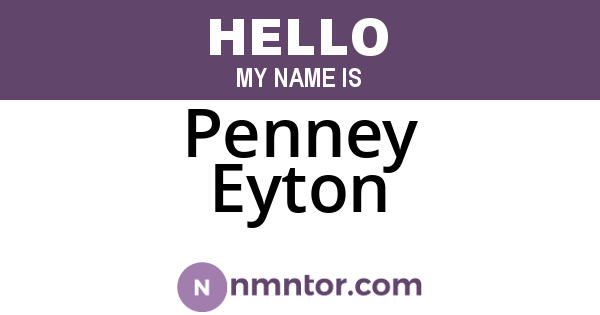 Penney Eyton