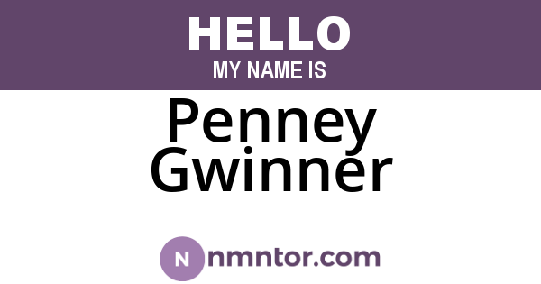 Penney Gwinner