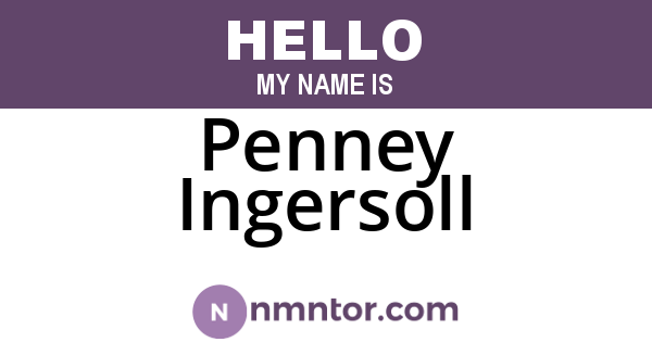 Penney Ingersoll