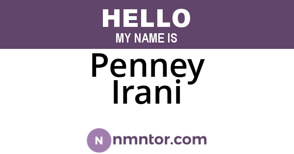 Penney Irani
