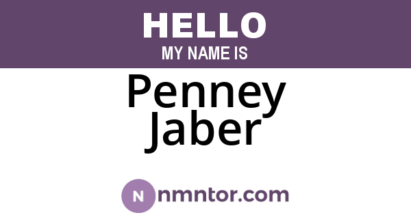Penney Jaber