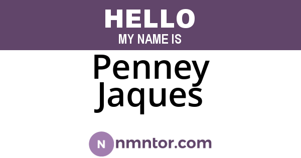 Penney Jaques