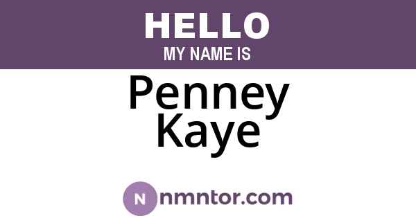 Penney Kaye