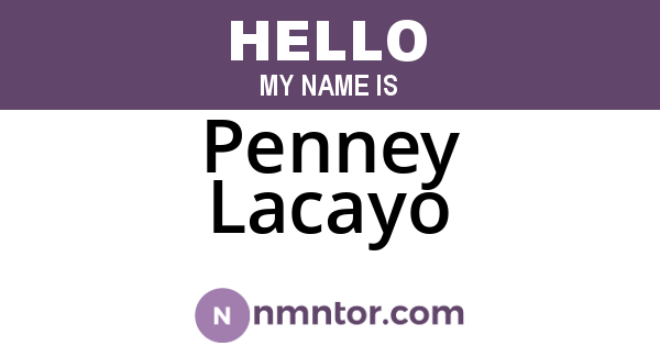 Penney Lacayo