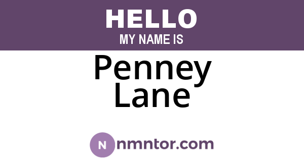Penney Lane