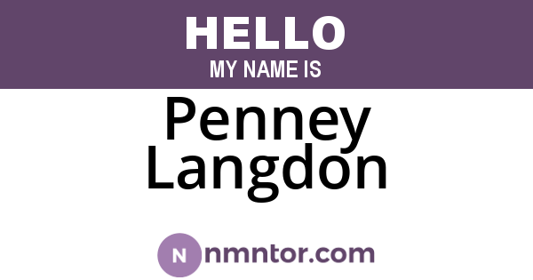 Penney Langdon