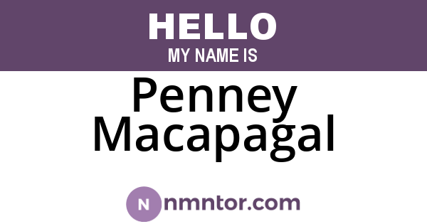 Penney Macapagal