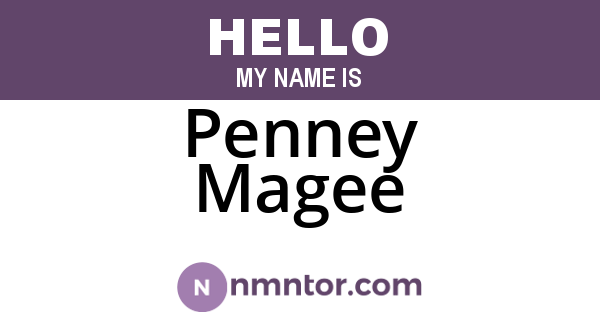 Penney Magee