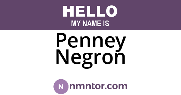 Penney Negron