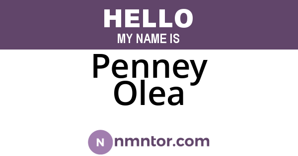 Penney Olea