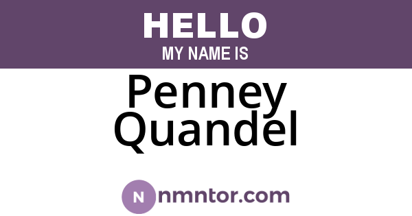 Penney Quandel