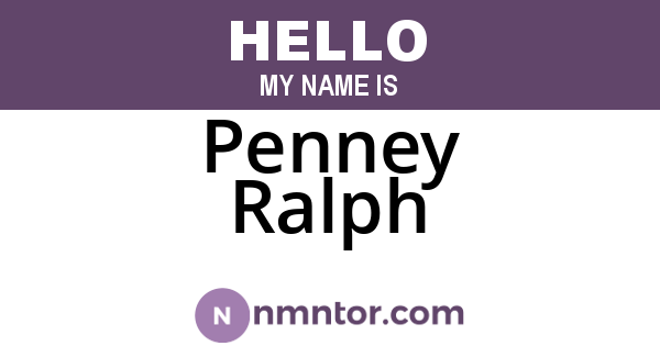 Penney Ralph