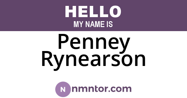 Penney Rynearson