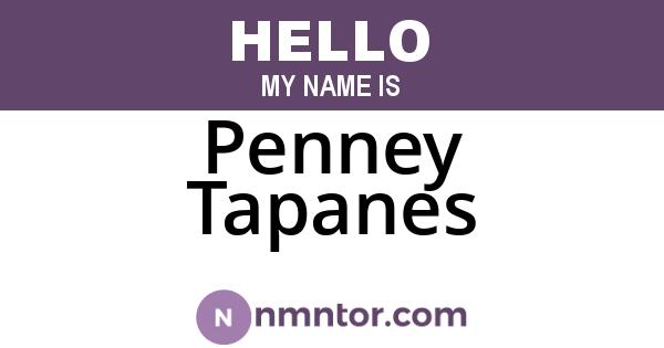 Penney Tapanes