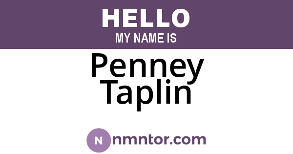 Penney Taplin
