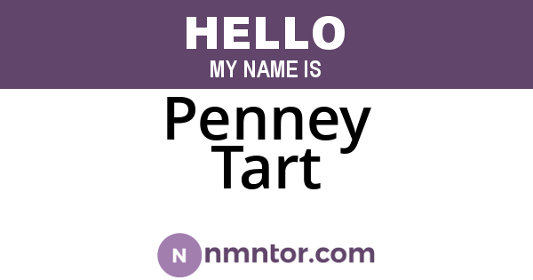 Penney Tart
