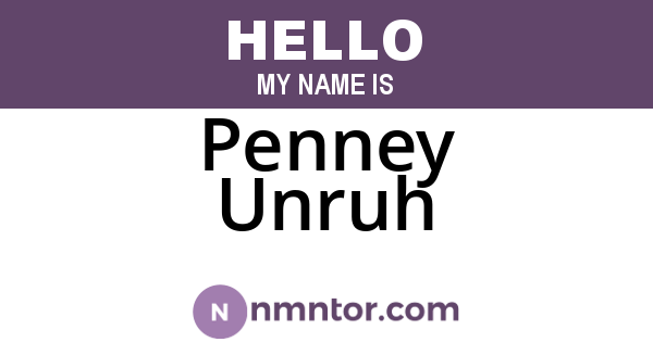 Penney Unruh
